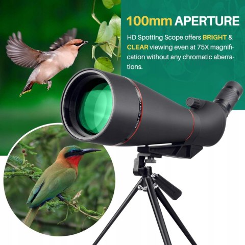 Luneta HUTACT 25-75X100 z torbą do przenoszenia