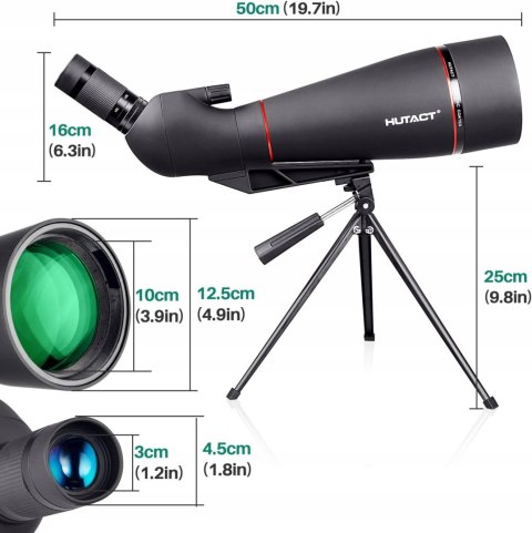 Luneta HUTACT 25-75X100 z torbą do przenoszenia