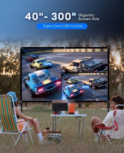 Projektor LCD XIDU S1 WIFI 1080P 550ANSI 13000:1