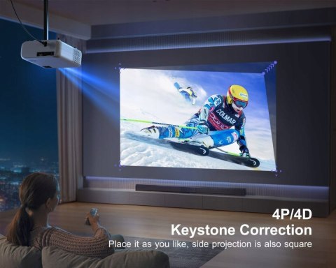 PROJEKTOR WIMIUS W6 LED FULL HD 4K WIFI 450 ANSI