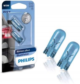 Philips BlueVision ultra efekt W5W 12961BVB2 2 SZT