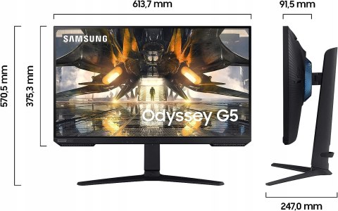 SAMSUNG ODYSSEY G5 S27AG500NU 27'' WQHD 165Hz HIT!