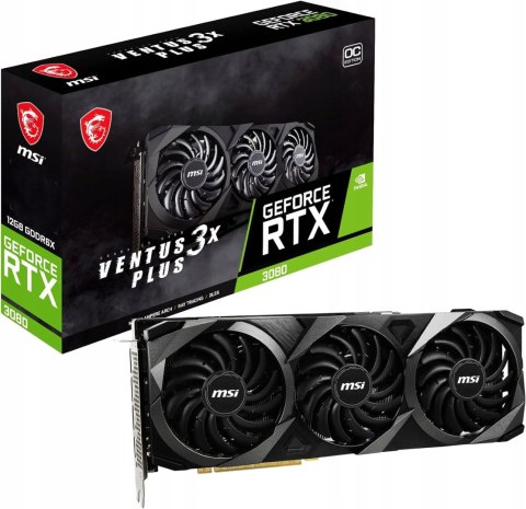 KARTA GRAFICZNA MSI GEFORCE RTX 3080 VENTUS X3 PLUS 12GB OC LHR HIT!