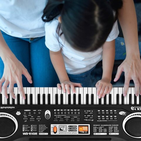 Cyfrowa klawiatura AYNEFY 61 przycisków elektryczna klawiatura z mikrofonem