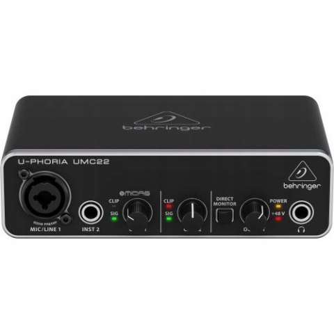 Kompaktowy interfejs audio Behringer UMC22 U-Phoria