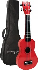 Martin Smith 4-strunowe ukulele prawe czerwone 21" 4/4 sopran (UK-212-RD)