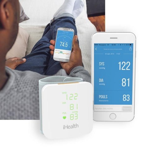 Ciśnieniomierz elektroniczny iHealth VIEW BP7S na nadgarstek ARYTMIA