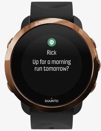 Smartwatch Suunto 3 Fitness zegarek sportowy Czarny Miedziany Bluetooth