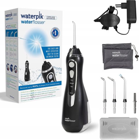 WATERPIK WP-562EU BEZPRZEWODOWY IRYGATOR CZARNY MEGAOKAZJA SPRAWDŹ