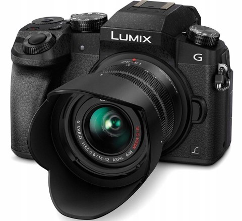 Aparat fotograficzny Panasonic Lumix DMC-G7H + 14-42mm czarny Aparat fotograficzny Panasonic Lumix DMC-G7H + 14-42mm czarny