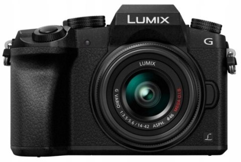 Aparat fotograficzny Panasonic Lumix DMC-G7H + 14-42mm czarny Aparat fotograficzny Panasonic Lumix DMC-G7H + 14-42mm czarny