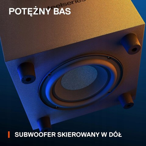 GŁOŚNIKI KOMPUTEROWE STEELSERIES ARENA 7 2.1 BLUETOOTH DLA GRACZA HIT!