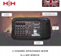 HH Electronics VECTOR by HH VRC-210 2 x 500 W 6-kanałowy mikser z Bluetooth