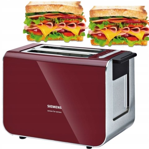 Toster Siemens TT 86104 czerwony 860 W Z RUSZTEM MEGAOKAZJA! NOWY!