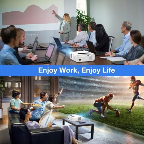 Projektor Vilicore JQ818A Full HD VILICORE 1080P 9500L USB HDMI 12000:1