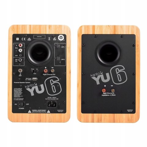 Kanto YU4 BAMBOO Bluetooth Powered Speakers - 140 Watts ZDJĘCIA W AUKCJI Kanto YU4 BAMBOO Bluetooth Powered Speakers - 140 Watts ZDJĘCIA W AUKCJI