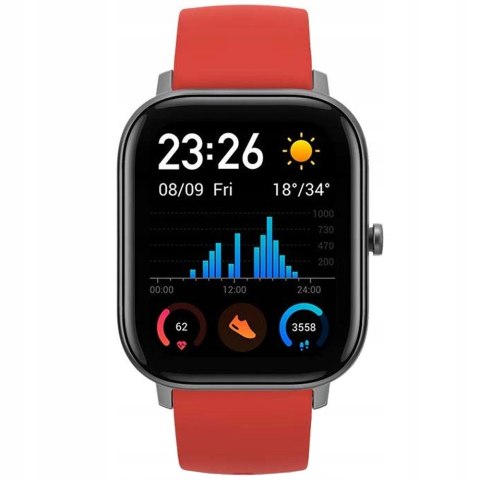 Smartwatch Amazfit GTS A1914 pomarańczowy Vermillion Orange FABRYCZNIE NOWY