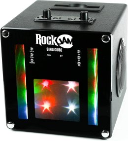 Zestaw do karaoke RockJam SingCube czarny z Dwoma Mikrofonami, Czarny, 5 W
