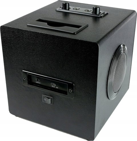 Zestaw do karaoke RockJam SingCube czarny z Dwoma Mikrofonami, Czarny, 5 W