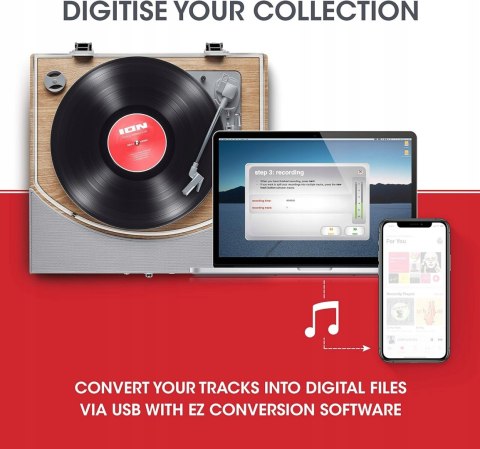 GRAMOFON ION PREMIER LP BLUETOOTH OKAZJA!