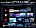 Projektor ETOE NATYWNE E3 PRO 1080P, z 4K Android TV 10.0 BLUETOOTH