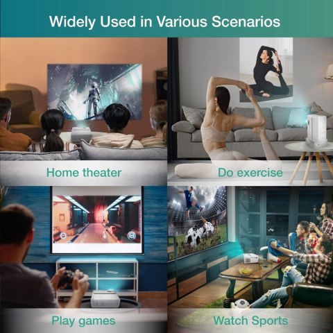 Projektor LED EZCast BEAM V3 biały 1080P 5G WIFI USB HDMI HIT! 150 CALI