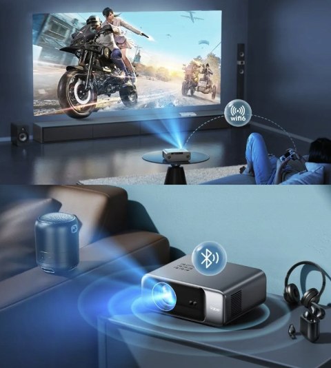 Projektor LED YABER V9 PRO 500ANSI 20000:1 AUTOFOKUS WIFI 4K BLUETOOTH