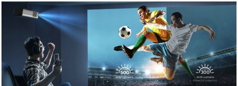 Projektor LED YABER V9 PRO 500ANSI 20000:1 AUTOFOKUS WIFI 4K BLUETOOTH