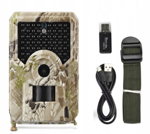 Fotopułapka PR200 Full HD 12 MPX 49 IR Kamera Leśn