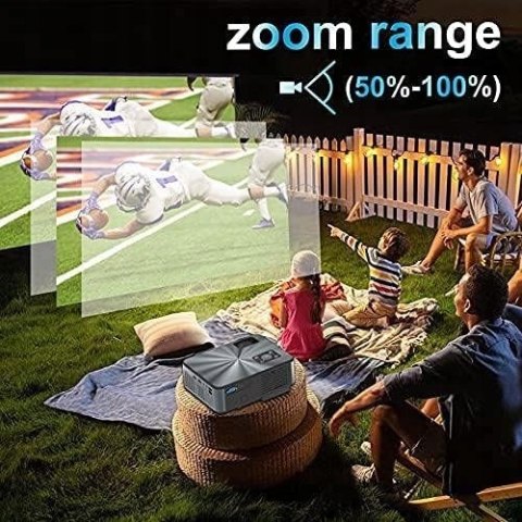 Projektor LCD TECDIGBO C9 WIFI BLUETOOTH ZOOM CYFROWY HDMI 1080P KOREKCJA