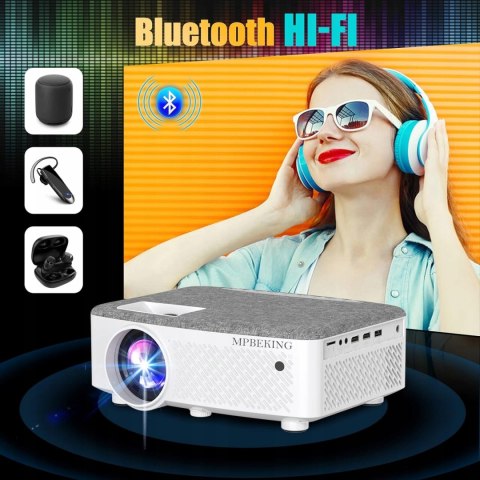 Projektor MPBEKING LCD 1080P USB HDMI / BLUETOOTH / MEGAOKAZJA