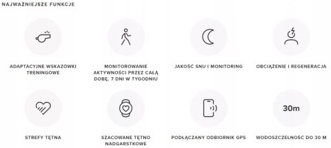 Suunto 3 Fitness zegarek sportowy Czarny, Miedziany 218 x 218 piksele