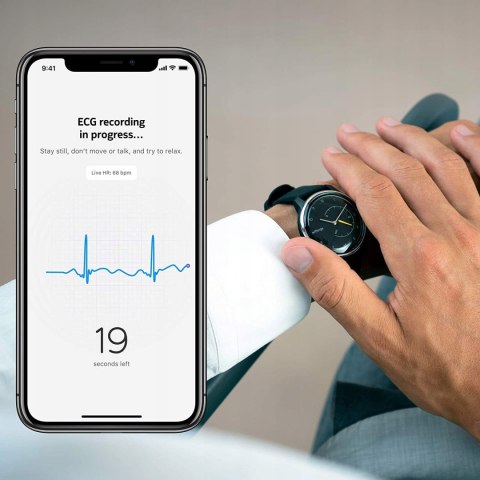 Smartwatch Withings Move ECG czarny 38MM CZARNY Z CZARNĄ TARCZĄ Smartwatch Withings Move ECG czarny 38MM CZARNY Z CZARNĄ TARCZĄ