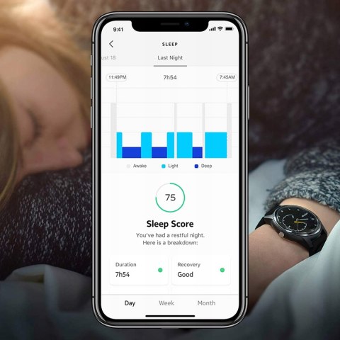 Smartwatch Withings Move ECG czarny 38MM CZARNY Z CZARNĄ TARCZĄ Smartwatch Withings Move ECG czarny 38MM CZARNY Z CZARNĄ TARCZĄ