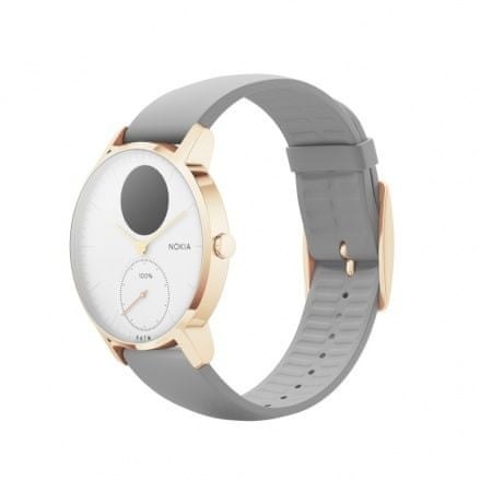 Smartwatch Withings Steel HR szaro-złoty 36 mm IDEALNY DLA KOBIETY Z KLASĄ