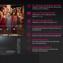 MagentaTV One | Android TV Box z Wi-Fi i LAN MagentaTV z HD 75+ WERSJA DE -