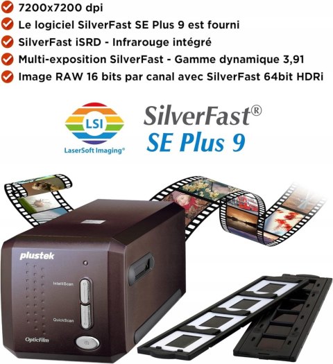 Skaner do filmów Plustek OpticFilm 8300I-SE 7200 dpi NOWY !
