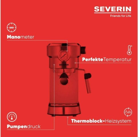 Kolbowy ekspres ciśnieniowy Severin KA 5995 1350W BEZ ZBIORNIKA MEGA OKAZJA