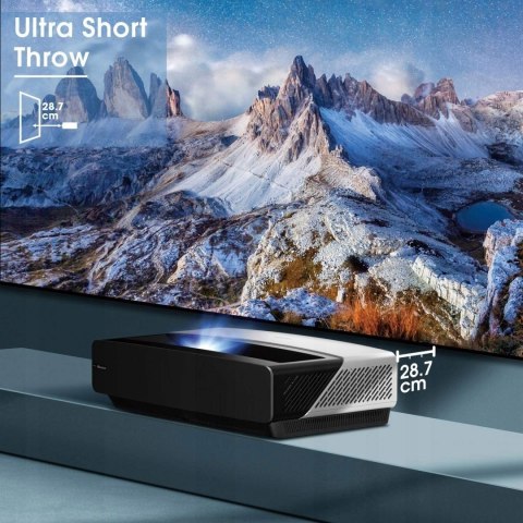 HISENSE 100L5F-B12 PROJEKTOR LASEROWY 4K NOWY Z EKRANEM W ZESTAWIE 100cali