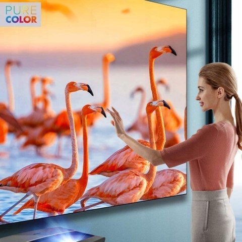 HISENSE 100L5F-B12 PROJEKTOR LASEROWY 4K NOWY Z EKRANEM W ZESTAWIE 100cali