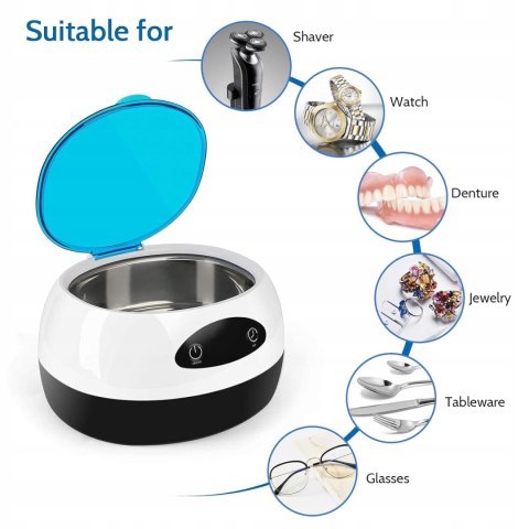 Myjka ultradźwiękowa 750 ml Hongm 50W 42KHz MEGA OKAZJA! NIE PRZEGAP