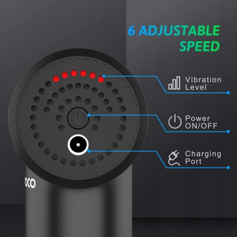 Pistolet do masażu mięśni Rybozen M679 czarny NAJTANIEJ! NIE PRZEGAP OKAZJI