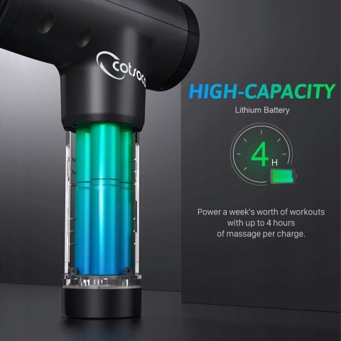 Pistolet do masażu mięśni Rybozen M679 czarny NAJTANIEJ! NIE PRZEGAP OKAZJI