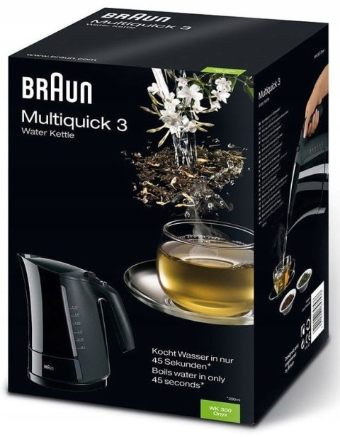 Czajnik elektryczny Braun WK 3002200W czarny NAJTANIEJ! NIE PRZEGAP OKAZJI Czajnik elektryczny Braun WK 3002200W czarny NAJTANIEJ! NIE PRZEGAP OKAZJI