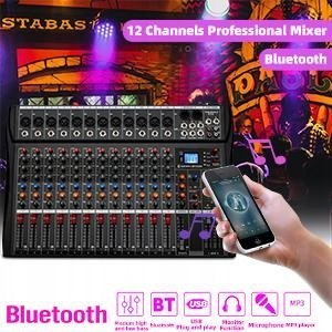 Depusheng DA12 Interfejs kontrolera DJ z napędem, USB do nagrywania, BT 5.0