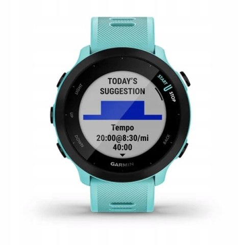SMARTWATCH ZEGAREK SPORTOWY GARMIN Forerunner 55 Turkusowy- SPRAWDŹ OPIS -