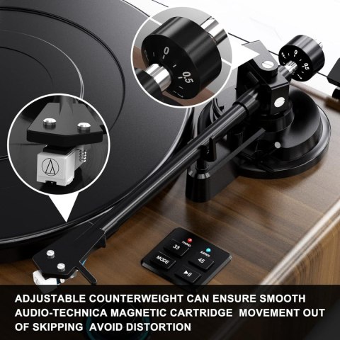 GRAMOFON DIGITNOW B600 BLUETOOTH WOOD OKAZJA HIT!