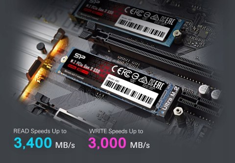 Dysk SSD Silicon Power A80 512GB M.2 PCIe P34A80