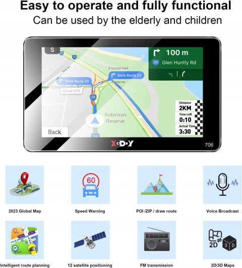 NAWIGACJA XGODY 706 WORLD TIR CAMPER SAMOCHÓD OKAZJA!