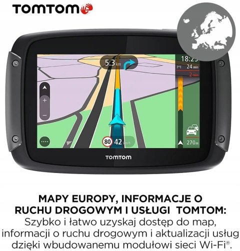 NAWIGACJA MOTOCYKLOWA TOMTOM RIDER 500 EUROPA HIT!